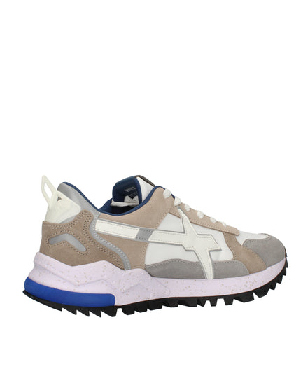 W6yz Breeze sneakers in suede e tessuto tecnico bianco e beige