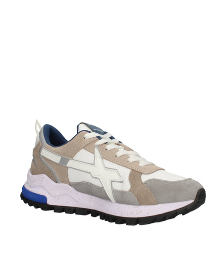 W6yz Breeze sneakers in suede e tessuto tecnico bianco e beige