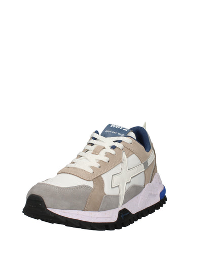 W6yz Breeze sneakers in suede e tessuto tecnico bianco e beige