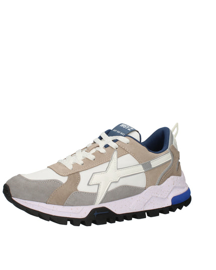 W6yz Breeze sneakers in suede e tessuto tecnico bianco e beige