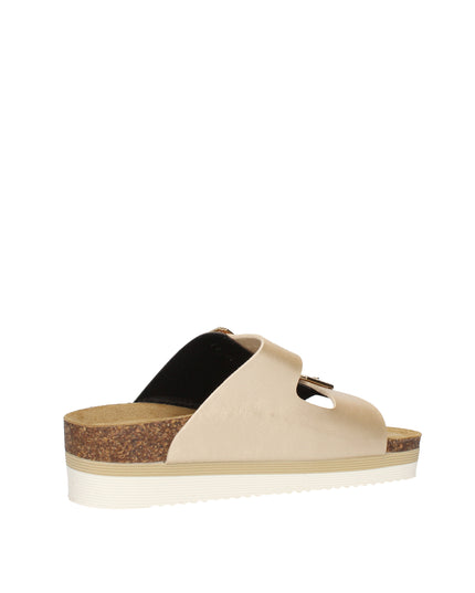 Goldstar sandali con zeppa e doppia fibbia con strass