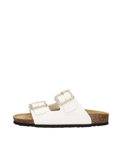 Goldstar sandali in pelle con doppia fibbia con strass