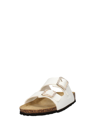 Goldstar sandali in pelle con doppia fibbia con strass