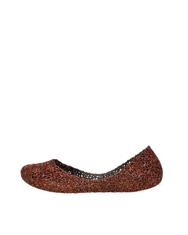 Melissa Campana Papel VII AD ballerine con glitter applicati Bronzo