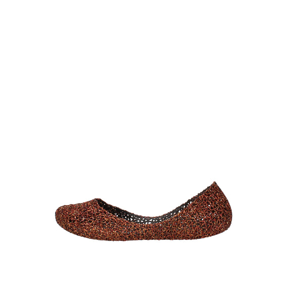 Melissa Campana Papel VII AD ballerine con glitter applicati Bronzo