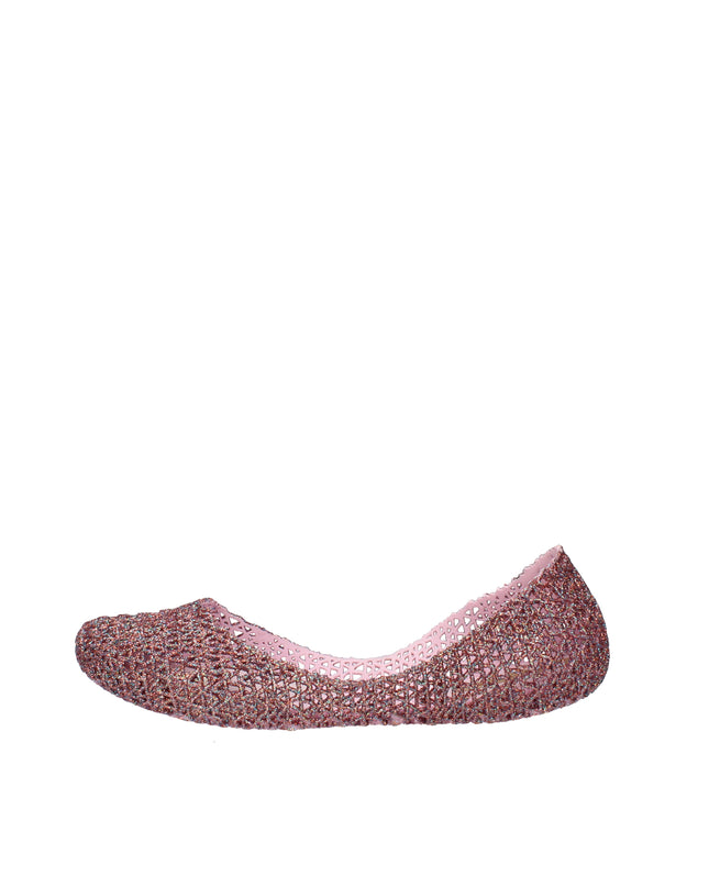 Melissa Campana Papel VII AD ballerine con glitter applicati Rosa Lilla