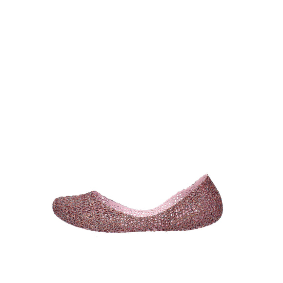 Melissa Campana Papel VII AD ballerine con glitter applicati Rosa Lilla