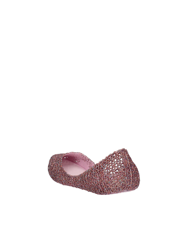 Melissa Campana Papel VII AD ballerine con glitter applicati Rosa Lilla