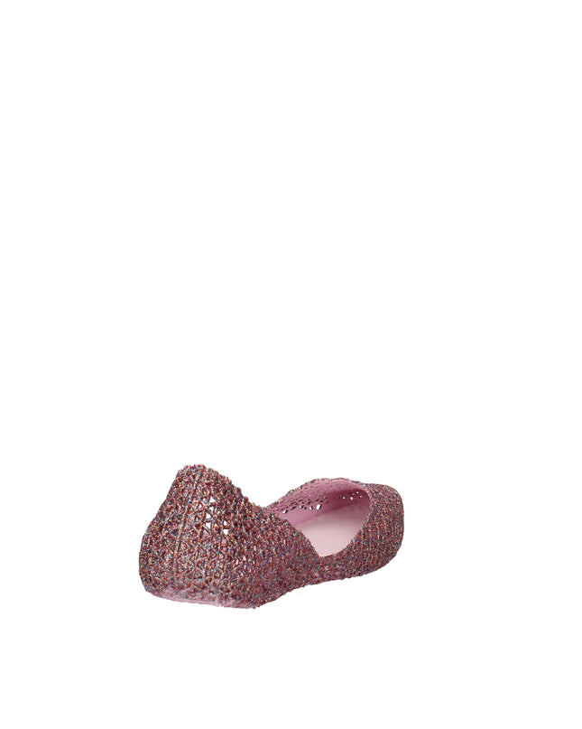 Melissa Campana Papel VII AD ballerine con glitter applicati Rosa Lilla