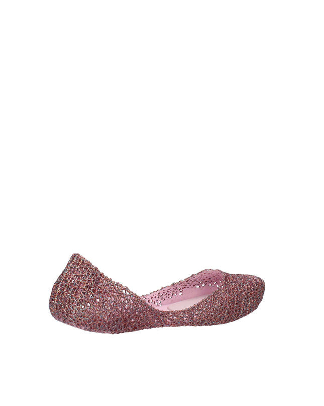 Melissa Campana Papel VII AD ballerine con glitter applicati Rosa Lilla