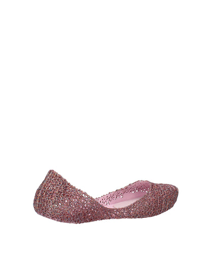 Melissa Campana Papel VII AD ballerine con glitter applicati Rosa Lilla