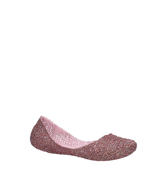 Melissa Campana Papel VII AD ballerine con glitter applicati Rosa Lilla