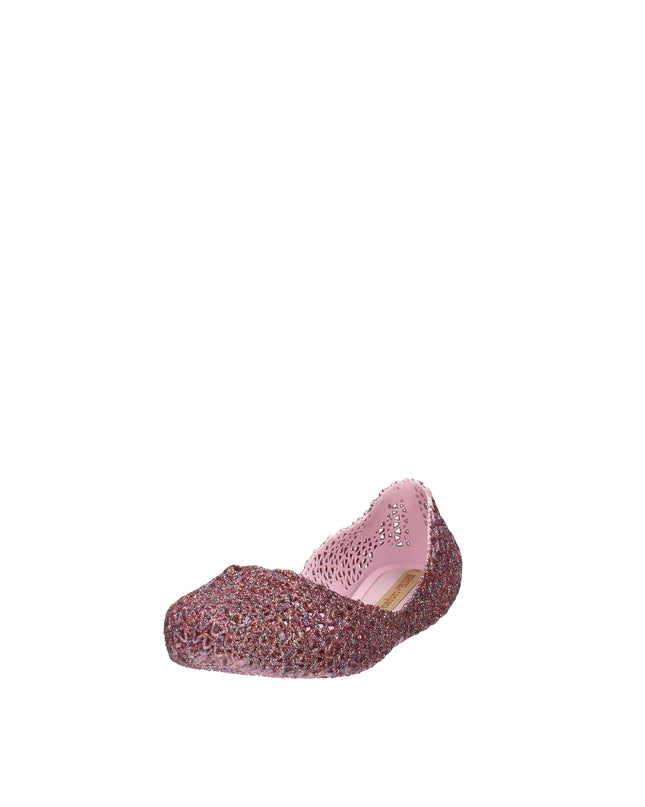 Melissa Campana Papel VII AD ballerine con glitter applicati Rosa Lilla
