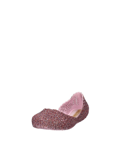 Melissa Campana Papel VII AD ballerine con glitter applicati Rosa Lilla