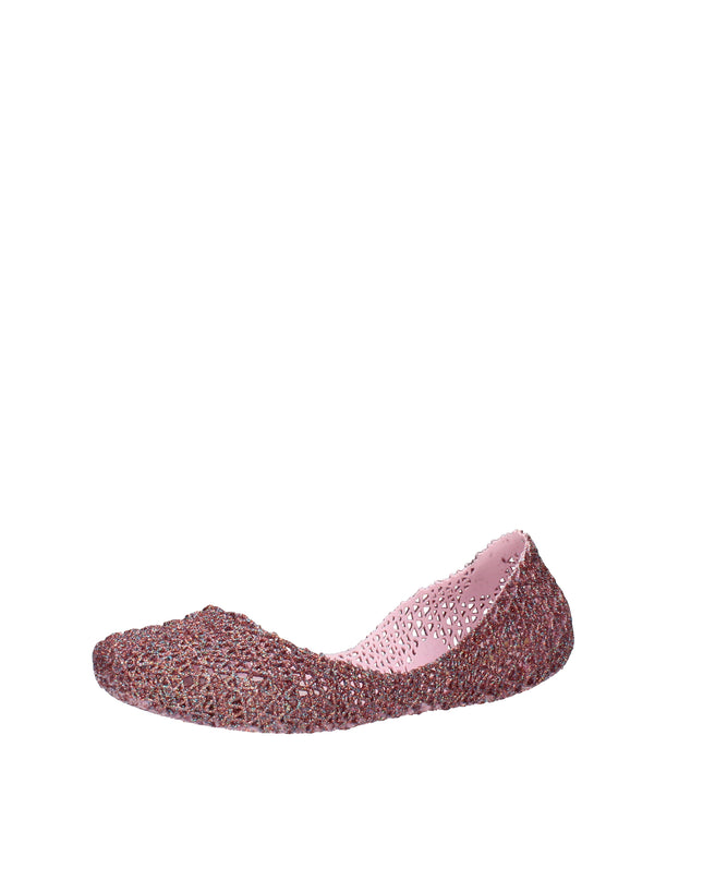 Melissa Campana Papel VII AD ballerine con glitter applicati Rosa Lilla