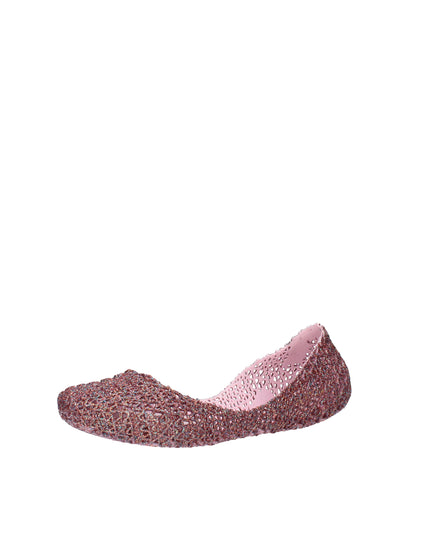 Melissa Campana Papel VII AD ballerine con glitter applicati Rosa Lilla