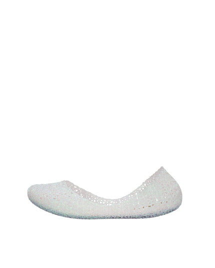 Melissa Campana Papel VII AD ballerine con glitter applicati Bianco