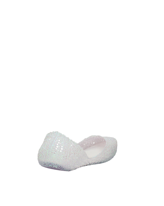 Melissa Campana Papel VII AD ballerine con glitter applicati Bianco