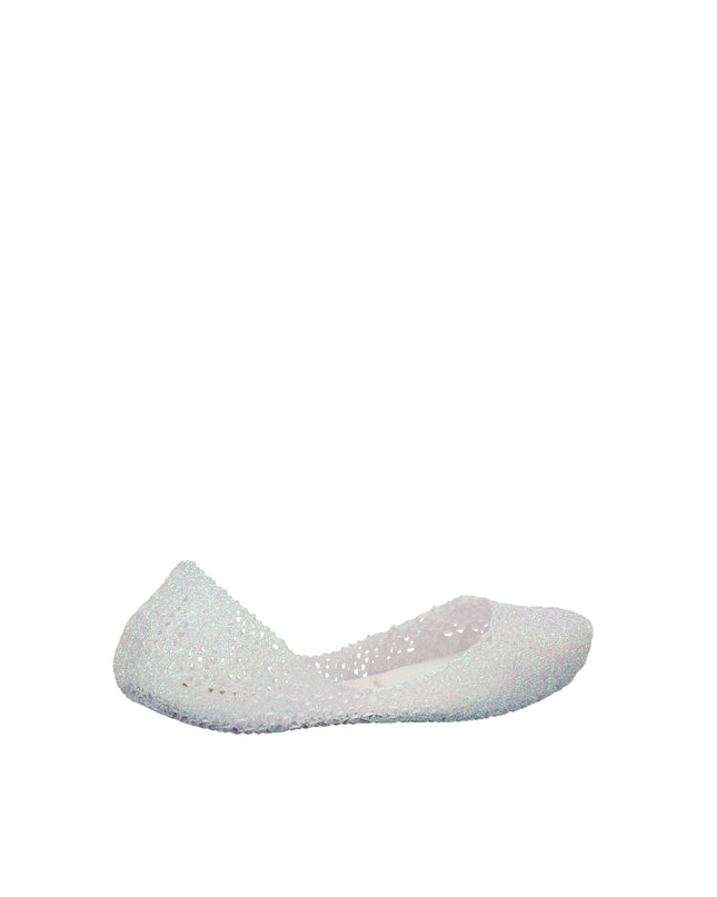 Melissa Campana Papel VII AD ballerine con glitter applicati Bianco