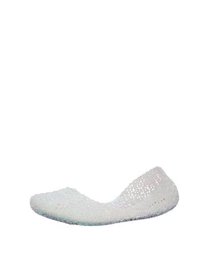Melissa Campana Papel VII AD ballerine con glitter applicati Bianco