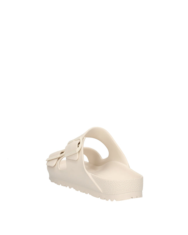 Birkenstock Arizona Eva sandali con doppia fibbia bianco
