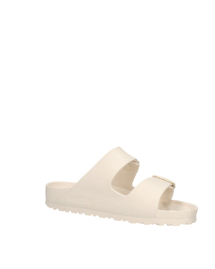 Birkenstock Arizona Eva sandali con doppia fibbia bianco
