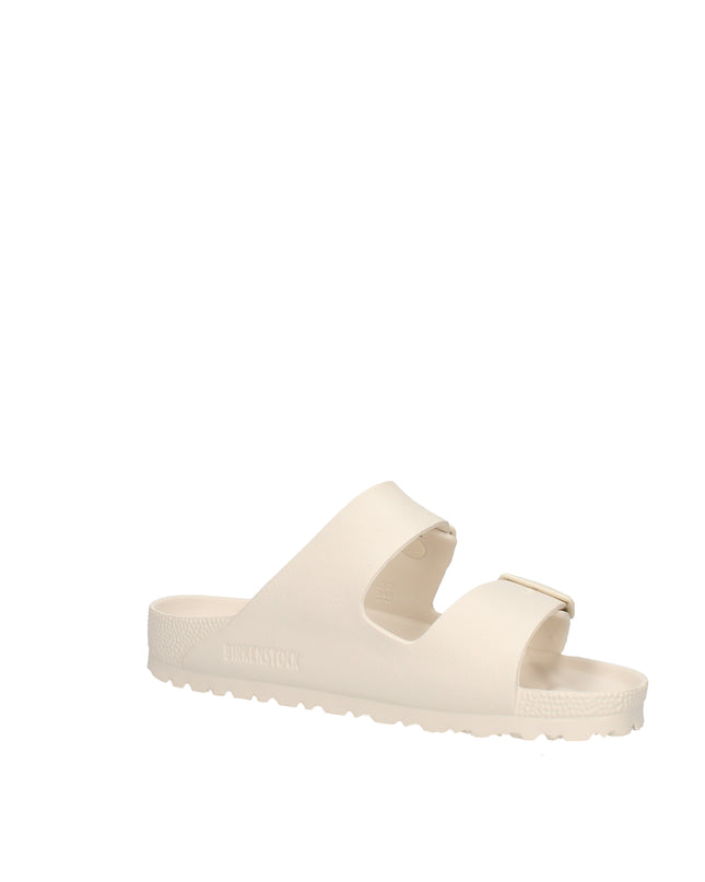 Birkenstock Arizona Eva sandali con doppia fibbia bianco