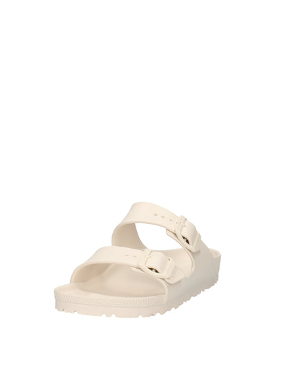 Birkenstock Arizona Eva sandali con doppia fibbia bianco