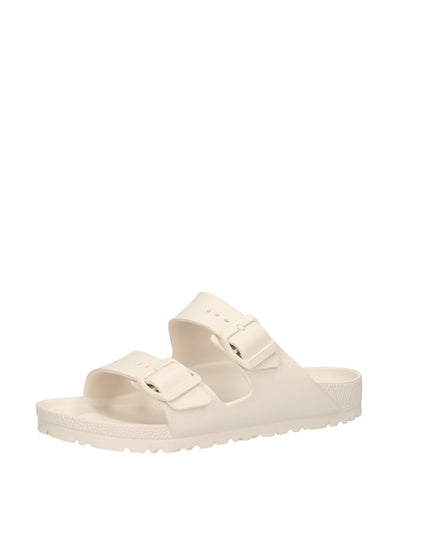 Birkenstock Arizona Eva sandali con doppia fibbia bianco