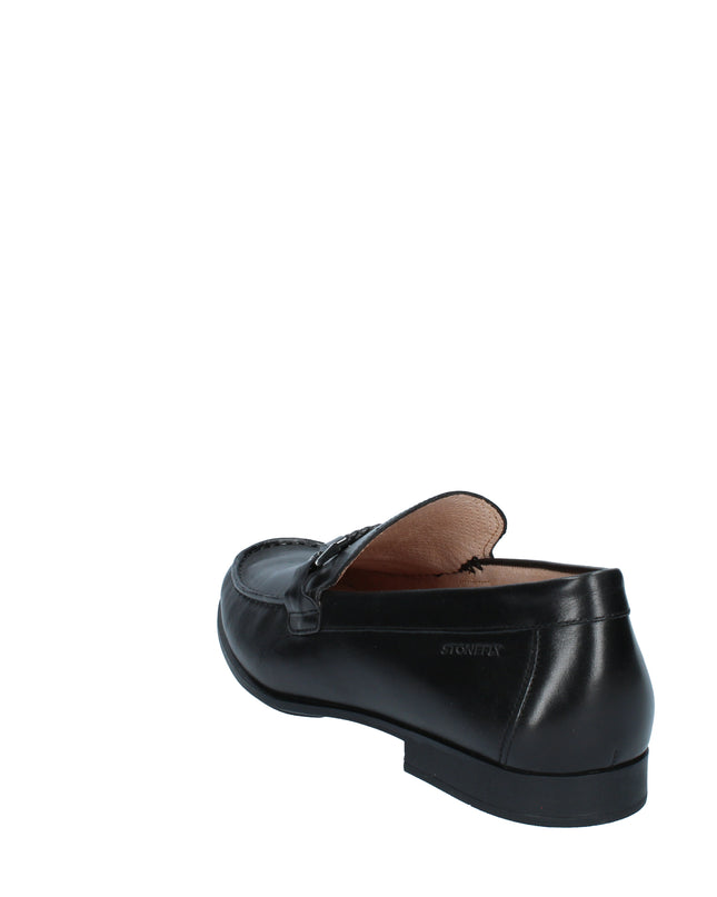 Stonefly mocassini in pelle con accessorio