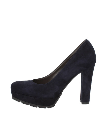 L' amour by Albano Décolleté blu in camoscio