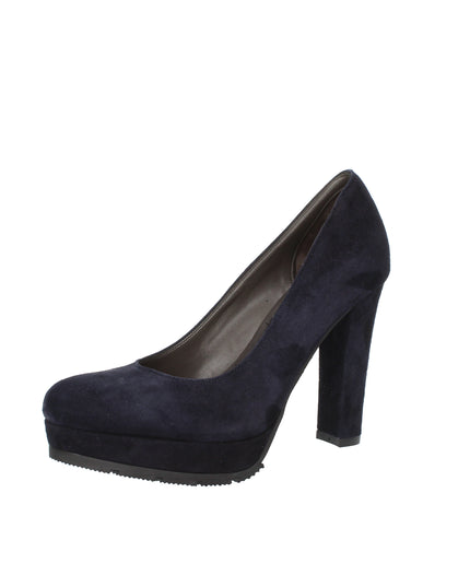 L' amour by Albano Décolleté blu in camoscio