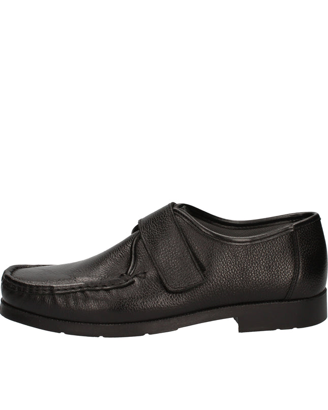 Himalaya Mocassini nero in pelle