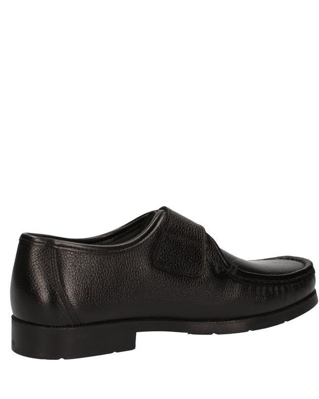 Himalaya Mocassini nero in pelle