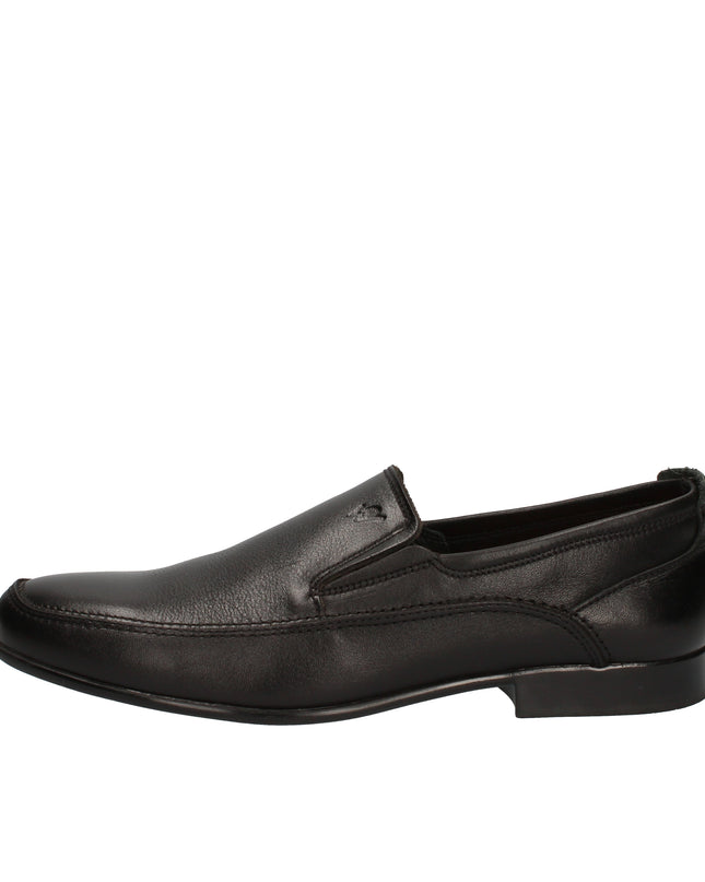 Himalaya Mocassini nero in pelle