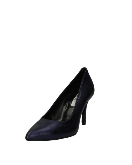 L'amour Décolleté Metal Blu in pelle