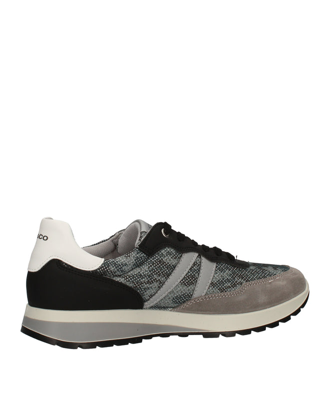 Igi&co sneakers in suede e tessuto stampato