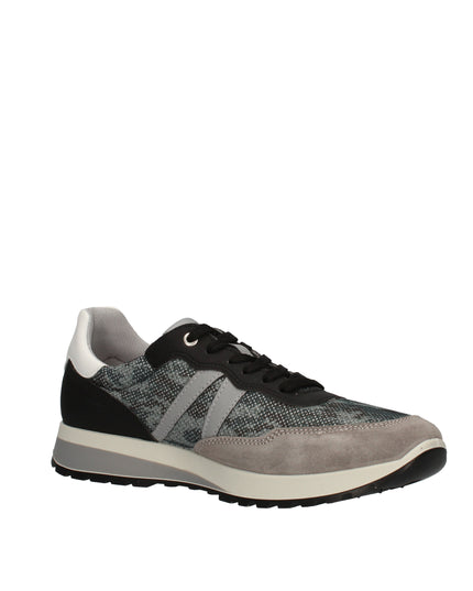 Igi&co sneakers in suede e tessuto stampato