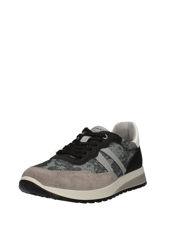 Igi&co sneakers in suede e tessuto stampato