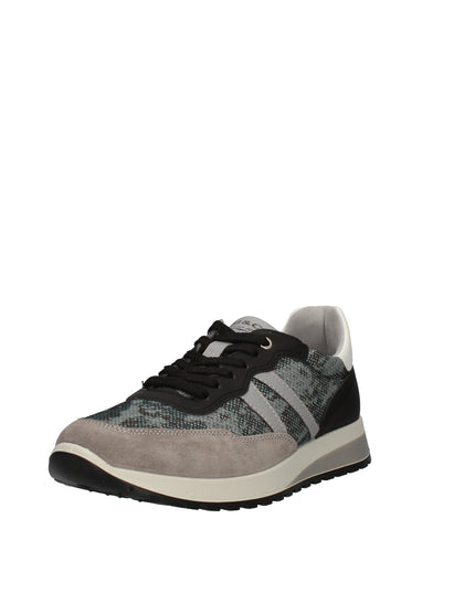 Igi&co sneakers in suede e tessuto stampato