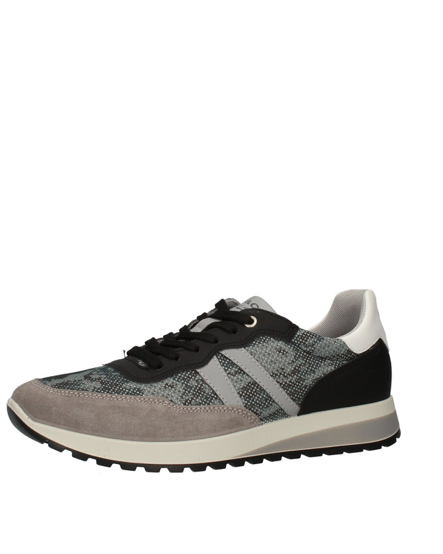 Igi&co sneakers in suede e tessuto stampato