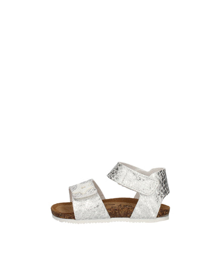 Goldstar sandali in pelle stampata e laminata