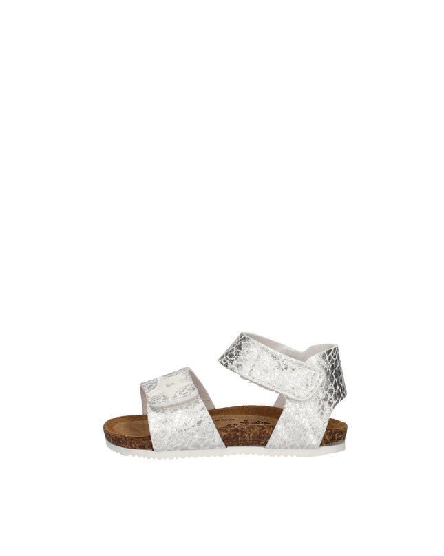 Goldstar sandali in pelle stampata e laminata