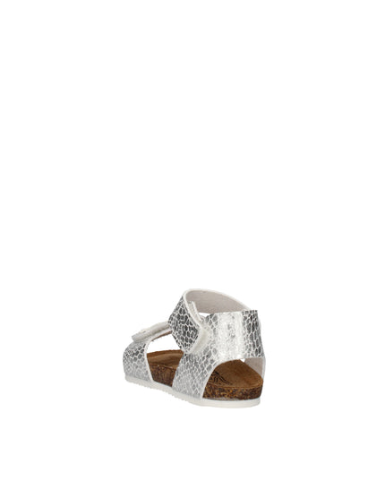 Goldstar sandali in pelle stampata e laminata