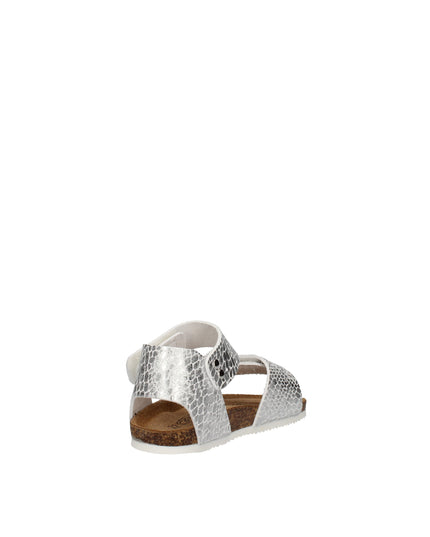 Goldstar sandali in pelle stampata e laminata
