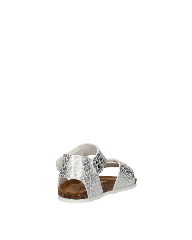 Goldstar sandali in pelle stampata e laminata