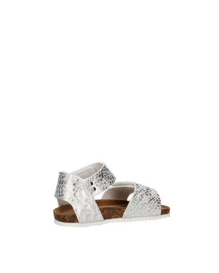 Goldstar sandali in pelle stampata e laminata