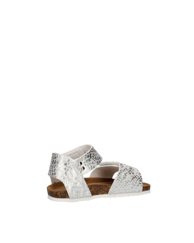Goldstar sandali in pelle stampata e laminata
