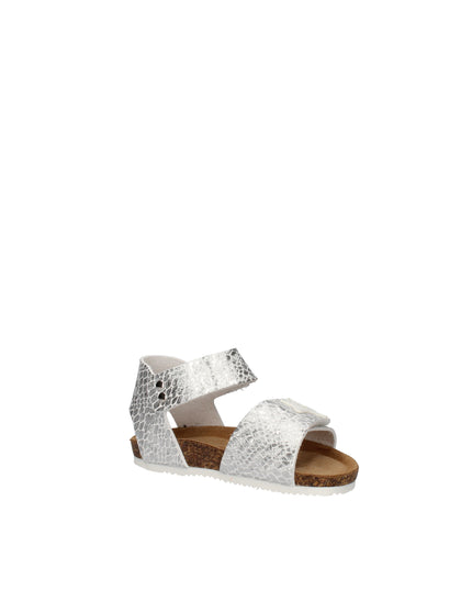 Goldstar sandali in pelle stampata e laminata