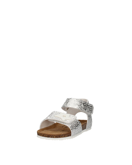 Goldstar sandali in pelle stampata e laminata
